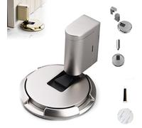 Mechanical Floor Door Stopper,Magnetic Door Stop,Invisible Mechanical Door Stop, Silent Door Stop, for Up to 3/4 Inch High Door Gaps,Adjustable Height Door Holder, No Nails or Screws (Sand nickel)