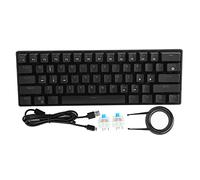 Mechanical Gaming Keyboard, RGB Full Color Wired 61 Keys Keyboard Home Office Blue Switch Type?C Keyboard High and Low Key Layout