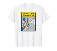 Mechanical Keyboard Builder Lube Your Stabs Now Camiseta gráfica económica, Hombre, Blanco, S