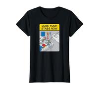 Mechanical Keyboard Builder Lube Your Stabs Now Camiseta gráfica económica, Mujer, Negro, S