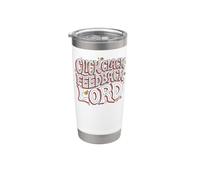 Mechanical Keyboard Click Clack Feedback Lord Vaso térmico de acero inoxidable de doble pared