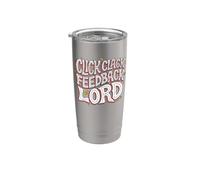 Mechanical Keyboard Click Clack Feedback Lord Vaso térmico de acero inoxidable de doble pared