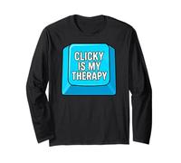 Mechanical Keyboard Clicky Is My Therapy PC Gamer Manga Larga