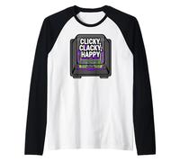 Mechanical Keyboard Custom Switch Clicky Clacky Happy Camiseta Manga Raglan