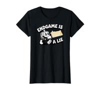 Mechanical Keyboard Endgame Is A Lie Custom Keeb Mascot Camiseta gráfica económica, Mujer, Negro, S