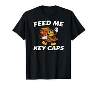 Mechanical Keyboard Feed Me Key Caps Retro Typist Camiseta
