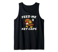 Mechanical Keyboard Feed Me Key Caps Retro Typist Camiseta sin Mangas