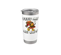 Mechanical Keyboard Feed Me Key Caps Retro Typist Vaso térmico de acero inoxidable de doble pared