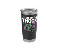 Mechanical Keyboard Listen To The Thock PC Gamer Vaso térmico de acero inoxidable de doble pared