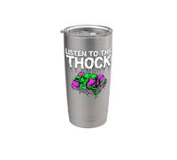 Mechanical Keyboard Listen To The Thock PC Gamer Vaso térmico de acero inoxidable de doble pared