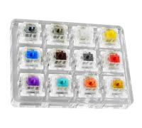 Mechanical Keyboard Tester, Switch Sampler Tool, Multi-Key Layout, Sturdy Design, ABS Construction, Ideal for Desktop Testing Use, 2.36x2.36 Inches, Multicolor, 1 Piece