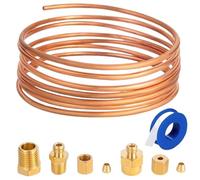 Mechanical Oil Pressure Gauge Kit- Threaded Copper Sealing, 72 Inch Extension Pipe, Durable Manual Testing Device With Leak Proof Tape | Installation Tool For Car Owners Tractor Mechanics