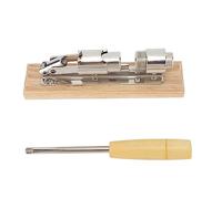 Mechanical Walnut Opener | Whole Nut Cracker for Easy Shelling | Desktop Nut Cracker with Wood Handle & Stainless Steel | Cushioned Grip, No Slip, No Tarnish