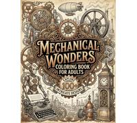 Mechanical Wonders Coloring Book for Adults: 100+ Vintage Inventions, Clockwork Machines, Steampunk Devices & Industrial Era Designs for Relaxation ... (8.5x11) (Cozy Fantasy Escapes Collection)
