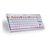 MechanicalEagle Z-77 Teclado mecánico de gaming, incluye 87 teclas con retroiluminación multicolor, interruptores blue