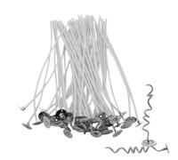 Mechas para hacer velas, mechas para hacer velas, mechas preenceradas para velas, juego de 50 mechas para velas, juego de mechas para hacer velas largas de algodón para velas, velas perfumadas