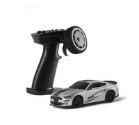 MechEdu Coche RC Drift a escala 1:43, 2,4 GHz RC vehículo con control totalmente proporcional, tracción permanente en las cuatro ruedas, suspensión independiente e iluminación LED de simulación, largo