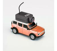 MechEdu WL 1/64 Mini Offroad APP RC Car, Full proporcional FPV RC Car con acoplamiento automático a través de la aplicación, control de módulo WiFi y cámara (versión RTR/naranja)