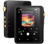 MECHEN 128GB Hi Res Reproductor MP3 Bluetooth, Pantalla Táctil | Sonido Digital de Alta Resolución Sin Pérdidas,192Khz/24bit Reproductor DSD DAC FLAC, USB C, OTG, Estuche de Cuero
