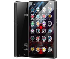 MECHEN 256GB Reproductor MP3 Spotify, Bluetooth WiFi Android 13 MP4 Player, Pantalla IPS de 5,0 Pulgadas 1080P, Audible Deezer Amazon Music Preinstalado (X56-D)