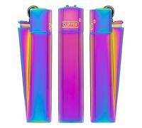 Mechero Clipper Metal con caja metalica- Rainbow x 1 Unidad