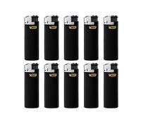 Mechero electrónico negro/plata J38 10 unidades