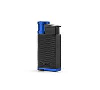 Mechero-Encendedor Colibri-Evo-en metal -llama Jet a prueba de viento, para cigarrillos y puros. Recargable. Funciona con gas butano (no incluido). Se envía en estuche de regalo. Dos años de garantía.