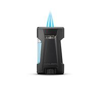 Mechero-Encendedor Colibri-Rebel-en metal-llama Jet a prueba de viento, para cigarrillos y puros. Recargable. Funciona con gas butano(no incluido). Se envía en estuche de regalo. Dos años de garantía.