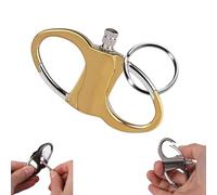 Mechero Permanente con Llavero, Fósforos metálicos Resistentes al Agua, el Encendedor para Siempre para Acampar al Aire Libre (1, Yellow)