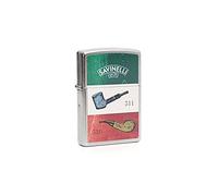 Mechero Savinelli de Pipa - Zippo Classic Street Chrome a prueba de viento de metal