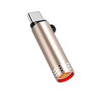 Mechero tipo C, resistente al viento, sin llama, USB C, adaptador de encendedor de cigarrillos, sin batería, W8P8, para exteriores, para teléfono aéreo, encendedor de viaje