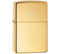 Zippo Altamente Pulido De Latón Macizo Ligero Diseño Compacto Tapa