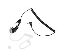 MechKit Auriculares con Tubo de Sonido acústico de Aire de 2,5 mm Auricular para Escuchar para Radio walkie Talkie Auricular Oculto para ambientes ruidosos ABS Negro