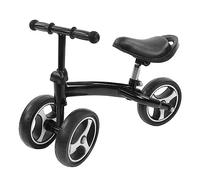 MechKit Bicicleta de Equilibrio para bebés Sin Pedal Andador para Bicicleta para niños pequeños con 3 Ruedas para niños de 1 a 6 años Diseño esférico Lindo Marco de aleación de (Negra)