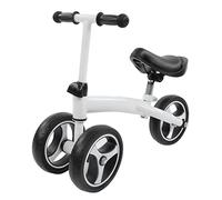 MechKit Bicicleta de Equilibrio para bebés Sin Pedal Andador para Bicicleta para niños pequeños con 3 Ruedas para niños de 1 a 6 años Diseño esférico Lindo Marco de aleación de (Blanca)