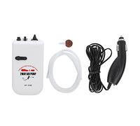 MechKit Bomba de Aire Acuario Mini Portátil Silencio Doble Ajuste de Velocidad Bomba de Oxígeno para Acuario Coche 125 Tubo de Silicona ABS 1 Juego con Manguera de Goma Fuente de