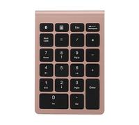 MechKit BT304 Teclado numérico de 22 Teclas Mini Teclado inalámbrico Bluetooth 5.0 Diseño ergonómico ultradelgado para Sistemas Android Mac OS Negro Plata Negro Gris Hierro Oro Ros (Oro Rosa)