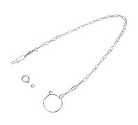 MechKit Cadena para pie de Loro de Acero Inoxidable Anillo de Tobillera de Entrenamiento Duradero para pájaros Grandes Sol Dorado Monje Keck Alexander Paloma Loro Gris Sol pequeño