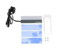 MechKit Disipador de calor de disco duro Interfaz dual Enfriador de disipador de calor SSD M.2 de 5 V y 3 pines para SSD 2280 M.2 con almohadilla térmica Disipación de calor eficie