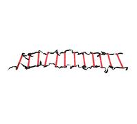 MechKit Escalera de Agilidad Entrenamiento de fútbol Escalera de Velocidad Escalera de Cuerda Fija para Ejercicio de fútbol Entrenamiento Deportivo Material PP Duradero 6M 12 (Roja)