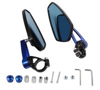MechKit Espejo retrovisor del extremo del manillar, espejos laterales de motocicleta de gran angular ajustables universales para bicicletas de calle, cruceros, helicópteros, aleaci