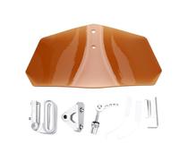 MechKit Extensión de parabrisas para motocicleta con diseño de ajustable (Marrón)