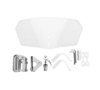 MechKit Extensión de parabrisas para motocicleta con diseño de ajustable (Transparente)