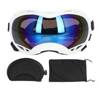 MechKit Gafas de Sol para Mascotas Gafas UV a Prueba de Viento para Perros Grandes Material de PC Suave y cómodo Correa Ajustable Gafas Protectoras Elegantes Actividades al Aire (Azul)