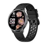 MechKit GPS Reloj Inteligente Deportivo Pantalla táctil AMOLED de 1,32 Pulgadas 100 Modos Deportivos Altímetro Barómetro Brújula 3ATM Resistente al Agua para entusiastas del Aire (Negra)