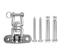 MechKit Hebilla para Silla Colgante de Acero Inoxidable 304, Gancho para Hamaca, Hebilla para Columpio, Giratorio de 360 Grados, Resistente para Columpios al Aire, sillas (Estilo V)