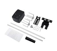 MechKit Juego de pinchos para barbacoa, asador eléctrico, 106 cm, con motor de 15,5 x 11,1 x 7,3 cm, acero inoxidable para barbacoa