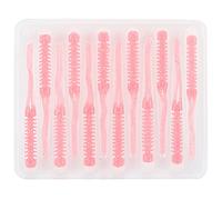 MechKit Juego de señuelos de Pesca, 12 Piezas, Hilo de 55 mm, Cola de Aguja Doble Ultra Fina, Cinco Colores, Cebo Artificial Opcional para Pesca en Agua Dulce y Salada, Material (Roja con Estrellas)