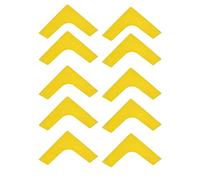 MechKit Marcadores de límites de línea de cancha de Tenis Color Brillante Plano en ángulo Recto Marcador de cancha emblemático para fútbol Bádminton Baloncesto Hecho de PVC Tamaño (Amarilla)