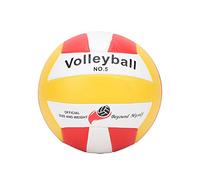 MechKit Oficial Tamaño 5 Voleibol Espesar Cuero Suave Alta Elasticidad Resistente Al Desgaste Entrenamiento Interior Al Aire Competición Voleibol De Playa Rojo